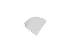 Боковая  глухая заглушка для профиля L18503 Цвет:белый,Серия:L8ALE