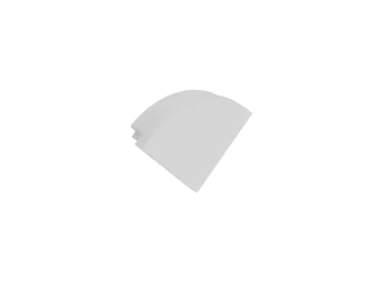 Боковая  глухая заглушка для профиля L18503 Цвет:белый,Серия:L8ALE