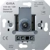 Светорегулятор поворотно-нажимной Gira S-Color для ламп накаливания 230в и галогеновых ламп 220в, без нейтрали, черный