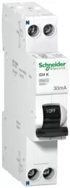 Автоматический выключатель дифференциального тока (АВДТ) Schneider Electric Acti9 iDif K, 16A, 30mA, тип AC, кривая отключения C, 2 полюса, 6kA, электронного типа, ширина 1 модуль DIN