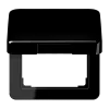 Крышка откидная для штепсельных розеток и изделий с платой 50×50 мм; черная CD590KLSW Jung