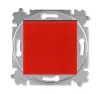 ABB Levit красный / дымчатый чёрный Выключатель кнопочный 1-но клавишный, 1но