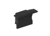 Боковая  глухая заглушка для профиля L18501 Цвет:Черный RAL9005