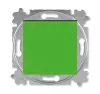ABB Levit зелёный / дымчатый чёрный Выключатель 1-но клавишный простой