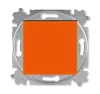 ABB Levit оранжевый / дымчатый чёрный Выключатель 1-но клавишный двухполюсный